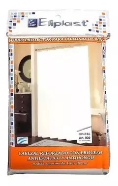 Protector Cortina De Baño Eliplast 70 Micrones Blanco Liso - Stilo Deco