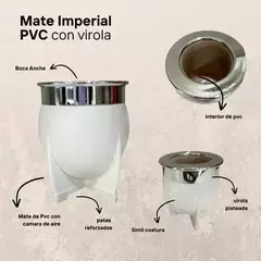 Mate CHARRO PVC BLANCO - comprar online