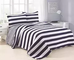 Cover Cubrecama NEO Boston 1½ Plaza Negro