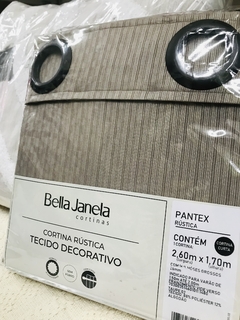 Cortina Janela Bella Janela Rústica 2.60X1.70 - Irmãs Têxtil