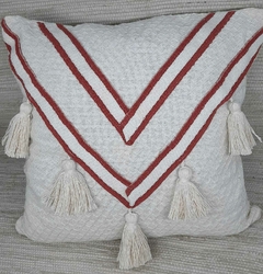 Capa de Almofada Boho quadrada 45cm x 45cm. - Irmãs Têxtil