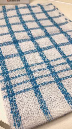 Kit Pano de Prato Atoalhado Quadriculado c/ 3 unidades - Irmãs Têxtil