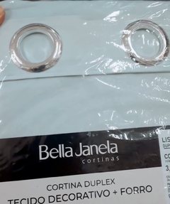 Cortina Duplex Tecido Decorativo + Forro 3,00 m x 1,70 m Bella Janela - comprar online