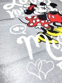 Pano de Prato Mickey e Minnie Kit c/ 3 Unidades Döhler - loja online