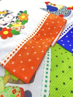 Pano de Prato Aplicado kit 3 Peças - loja online