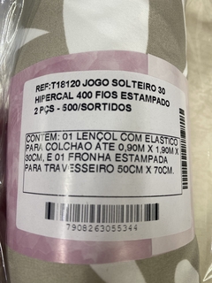 Jogo Solteiro Hipercal 400 fios, Toque acetinado- Linha Quartzo - Irmãs Têxtil