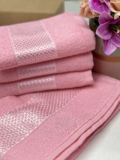 Toalha de Rosto Kenia Premium- Rosa