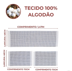 Imagem do Jogo de Passadeira Xadrez- Marrom com Preto