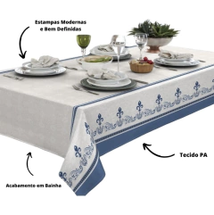 Toalha de Mesa 2,10 X 1,40 cm- Flor de Lis - comprar online