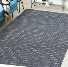 Tapete Sala Antiderrapante Marrom Escuro Napoli 1,32 m x 2,00 m