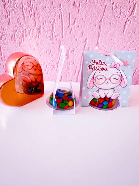 10 Uni. Card + Chocolate coloreti para Páscoa