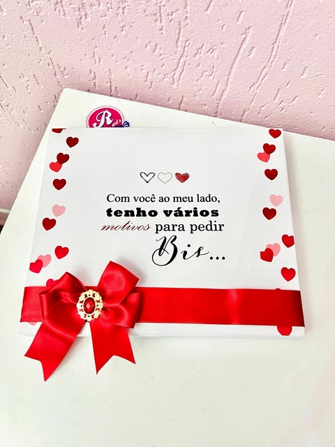 Caixa dia dos Namorados - Quero bis (com chocolate) - comprar online