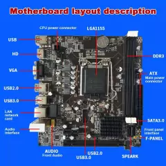 B75 Placa-mãe LGA 1155 - comprar online