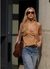 Blusa de Suede Decote Nadador - Abbigliare By Cintia Urbano