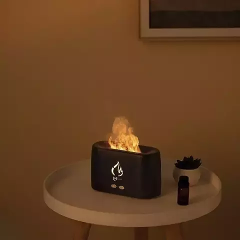 DAFUSHOP Difusor Umidificador Aromático Névoa De Ambientes Simulador de Chamas - comprar online