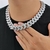 HOYON Moissanite Cadeia Cubana dos homens Colar S925 Jóias de Prata Encantos Hi - loja online