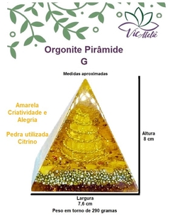 Orgonite Pirâmide Grande (cores variadas) na internet