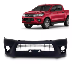 Parachoque Dianteiro Hilux 2015 A 2018 C/ Grade Cabine Dupla