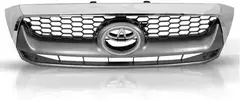 Grade Hilux 2009 2010 2011 Cinza Com Moldura Cromada - comprar online
