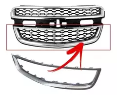 FRISO CROMADO DA GRADE (INFERIOR) S10 12/15 - Flamma Autopeças