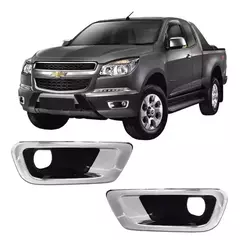 Par Grade Farol De Milha S10 2012 2013 2014 2015 Cromada