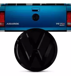 EMBLEMA DA TAMPA TRASEIRA AMAROK 17/ BLACK PIANO - Flamma Autopeças
