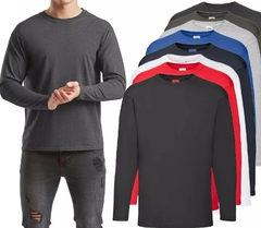 Remera manga larga de algodon - comprar online