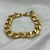 Pulseira de Corrente Groumet Grossa Diamantada