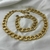 Conjunto de Corrente Groumet Grossa Diamantada