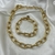 Conjunto de Corrente Cadeado Grossa