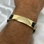 Pulseira de Couro com Placa "Livrai-me do Mal Amém" - comprar online