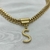 Choker de Corrente Dupla Com Inicial de A-Z - comprar online