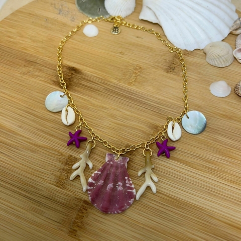 Choker Praia com Concha Natural