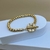 Pulseira Veneziana com Fecho T strass