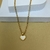 Conjunto de Coração com Resina Branca - comprar online