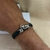 Pulseira de couro Moto Prata - comprar online