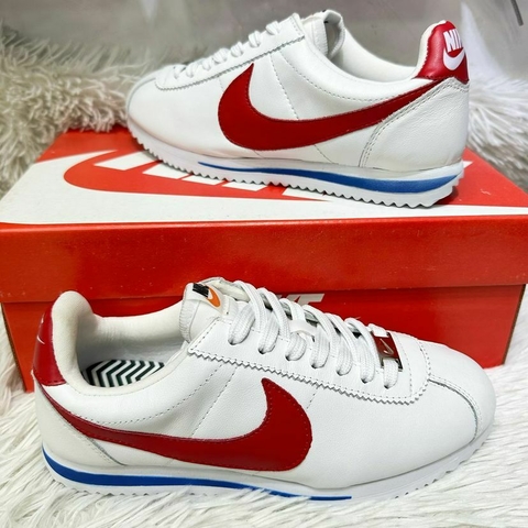 Tênis Nike Cortez Branco Vermelho - comprar online