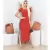 Vestido Longo Fenda Lateral Manga Curta Canelado - comprar online