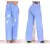 Calça Jeans Feminina Wide Leg Destroyed Linha Premium Pantalona Larguinha Modela Bumbum Cintura Alta Clara