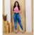 Calça Jeans Feminina Cintura Alta com Lycra Levanta Bumbum Skinny Jeans escuro - ALFA4SHOPP