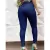 Calça Jeans Feminina Escura Arranhados Premium Modela Levanta Bumbum Cós Cintura Alta Skinny com Elastano Lycra - comprar online