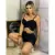 Conjunto Shorts Cropped Cintura Alta Decotado Com Bolso Bojo EM BENGALINE
