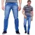 Kit 3 Calças Masculinas Reta Tradicional Jeans Que Estica Lycra - ALFA4SHOPP