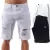 Imagem do bermuda jeans masculina rasgada slim Premium