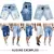 bermuda jeans masculina rasgada slim Premium - loja online