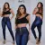 Calça Jeans Feminina com (elastano) Cintura Alta com efeito levanta bumbum - comprar online