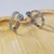Argola Aberta Trabalhada Banhada em Rodio Branco - comprar online