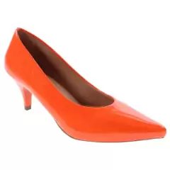 scarpin luxo salto fino baixo Laranja