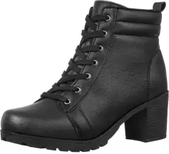 Novo Coturno Feminino Bota Tratorada Salto Baixo Confortável