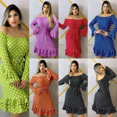 Vestido de poá